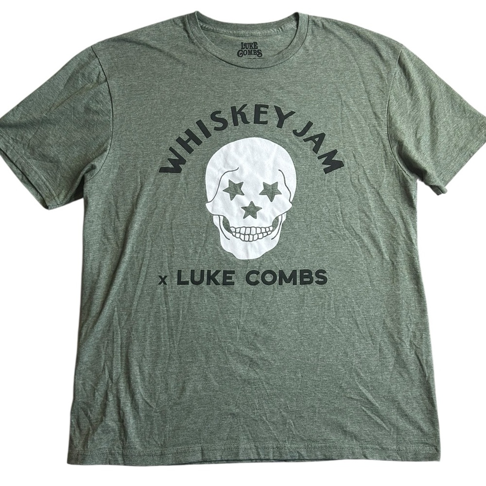 Luke Combs x Whiskey Jam 2024 Bootleggers Tailgate Tour‎ Shirt Men’s Large Green